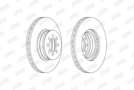Гальмівний диск передній MERCEDES-BENZ Sprinter, Vario Jurid 569232J
