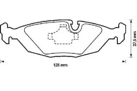 Тормозные колодки задние BMW 3-Series, 5-Series, 6-Series, 7-Series, Z3 Jurid 571300J