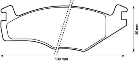 Тормозные колодки передние VW Caddy, Golf 1-3, Jetta, Passat/Seat Cordoba, Ibiza, Inca, Toledo Jurid 571317J
