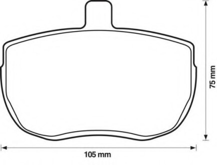 Тормозные колодки передние BMW 3-Series, Z3 Jurid 571394J