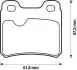 Тормозные колодки задние Opel Astra, Ascona, Calibra, Kadett E, Vectra A/Saab 900/Vauxhall Jurid 571407J (фото 1)