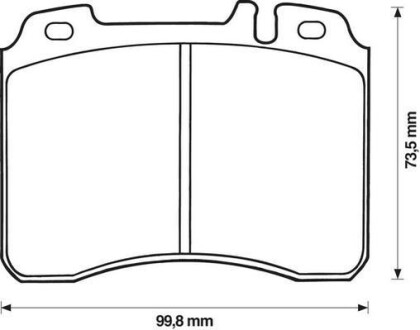 Гальмівні колодки передні Mercedes 124, 190, C-Class, CLK, E-Class, SL, SLK Jurid 571413J