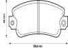 FIAT колодки гальмівні передні PANDA 82-,REGATA 83-,UNO Jurid 571464J (фото 1)