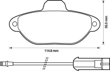 Тормозные колодки передние Fiat Cinquecento, Palio, Punto, Seicento / Lancia Jurid 571523J