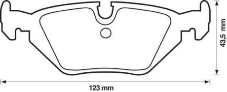 Тормозные колодки задние BMW 3-Series, Z1, Z3, Z4 Jurid 571527J