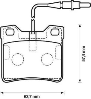 Колодки гальмові задні Mercedes V-Class, Vito Jurid 571845J