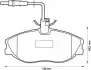 Тормозные колодки передние Citroen ZX, Xsara/Peugeot 306, 406, 607 Jurid 571898J (фото 1)