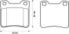 Гальмівні колодки задн. PEUGEOT 406/605/607 Jurid 571899J (фото 1)