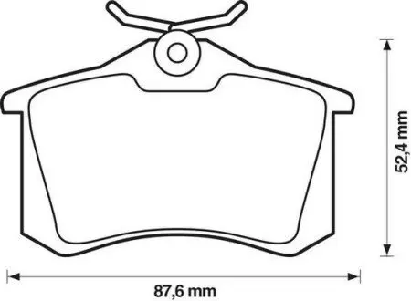 Гальмівні колодки зад. Caddy III/Golf V/Audi A4 03- (TRW) Jurid 571906D