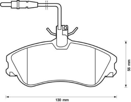 Тормозные колодки передние Citroen Berlingo, Xsara/Peugeot 306, Partner Jurid 571919J