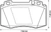 Тормозные колодки передние Mercedes M-Class, S-Class, SL Jurid 571961J (фото 1)