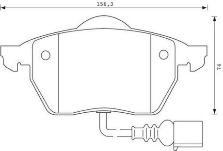 Тормозные колодки передние Audi A3, TT/Seat Leon, Toledo/Skoda, Octavia/VW Bora, Golf IV Jurid 571984J