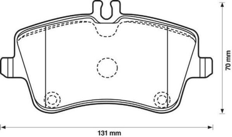 Гальмівні колодки передні Mercedes C-Class, CLK, SLK Jurid 571987J