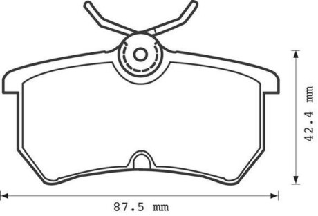 Тормозные колодки задние Ford Fiesta V, Fiesta VI, Focus I Jurid 571998J