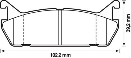 Гальмівні колодки Jurid 572163J