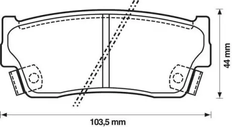 Гальмівні колодки Jurid 572166J