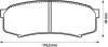 Тормозные колодки задние Lexus GX LX / Mitsubishi Pajero / Toyota FJ Cruiser, Land Cruiser, Prado, Se Jurid 572245J (фото 1)
