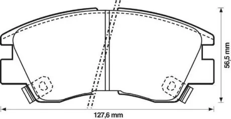Гальмівні колодки Jurid 572281J
