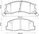 Тормозные колодки передние TOYOTA TOWN ACE, PREVIA, LITEACE, ESTIMA EMINA Jurid 572342J (фото 1)