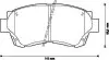 Гальмівні колодки передні Lexus ES, GS, LS, SC / Toyota Altezza, Camry, Celica, Corona, Mark II, Si Jurid 572392J (фото 1)