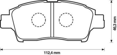 Гальмівні колодки Jurid 572404J