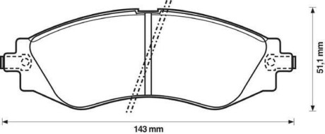 Гальмівні колодки передні Daewoo Espero, Lanos, Leganza, Nubira / Chevrolet / Saab Jurid 572407J