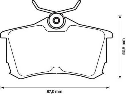 Тормозные колодки задние Honda Accord VI, VII / KIA Magentis II Jurid 572478J