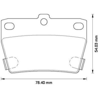 Тормозные колодки задние Toyota RAV-4 II Jurid 572488J