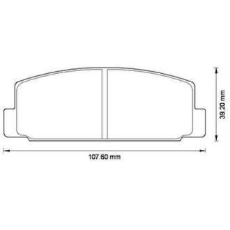 Тормозные колодки задние (13.1 мм) (система AKEBONO) Mazda 323 626 87-04 Jurid 572490J