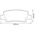 Тормозные колодки задние Toyota Corolla (2001-&gt;) Jurid 572492J (фото 1)