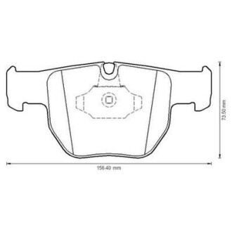 Тормозные колодки передние Land Rover Range Rover III Jurid 572507J