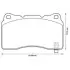 Гальмівні колодки передні Honda/ Mitsubishi/ Opel/ Renault / Saab/ Subaru/ Tesla/ Volvo Jurid 572508J (фото 1)
