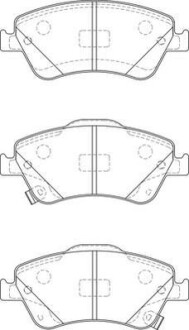 Гальмівні колодки передні Toyota Auris (2006->) Jurid 572524J