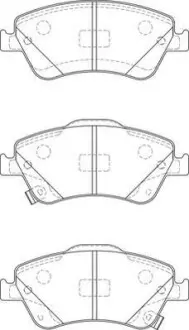 Тормозные колодки передние Toyota Auris (2006->) Jurid 572524J