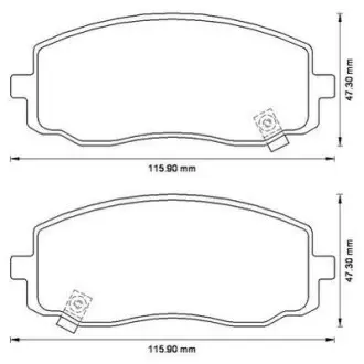 Гальмівні колодки передні Hyundai i10 / KIA Picanto Jurid 572526J