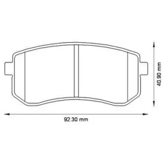 Гальмівні колодки задні Hyundai i10 / KIA Picanto Jurid 572527J