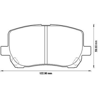 Тормозные колодки передние Toyota Avensis Verso, Matrix Jurid 572546J