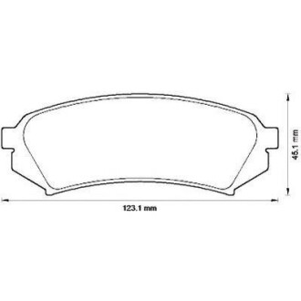 Гальмівні колодки задні Lexus LX Toyota Land Cruiser Jurid 572548J