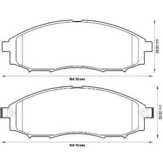 Гальмівні колодки передні Nissan Navara, Pathfinder, Pick Up Jurid 572551J