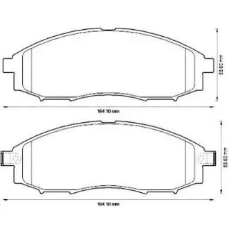 Гальмівні колодки передні Nissan Navara, Pathfinder, Pick Up Jurid 572551J
