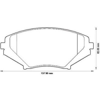 Гальмівні колодки передні Mazda RX-8 (2003->) Jurid 572555J