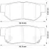 Тормозные колодки задние Hyundai Santa Fe, Sonata, Elantra, Getz, Tucson/KIA Sportage, Magentis Jurid 572557J (фото 1)