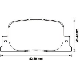 Тормозные колодки задние Toyota Camry, Caldina, Opa, Prius Jurid 572559J