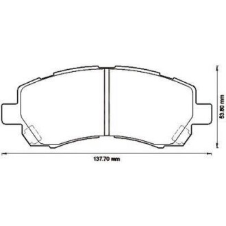 Тормозные колодки передние Subaru Forester, Impreza, Legacy Jurid 572566J