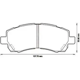 Тормозные колодки передние Subaru Forester, Impreza, Legacy Jurid 572566J