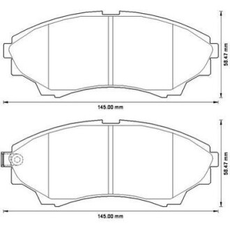 Гальмівні колодки передні Ford Ranger / Mazda B-Series, BT-50 Jurid 572572J