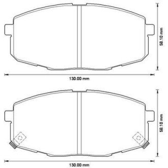 HYUNDAI Гальмівні колодки пер. I30 07- KIA Ceed, Carens 02- Jurid 572577JC