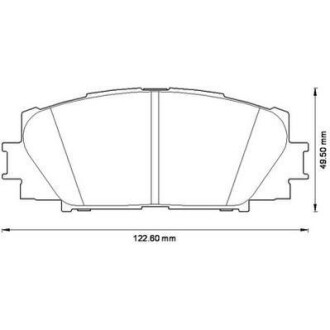 Гальмівні колодки передні Toyota Yaris (2005->) Jurid 572578J