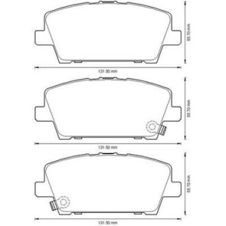 Тормозные колодки передние Honda Civic VIII IX Jurid 572579J