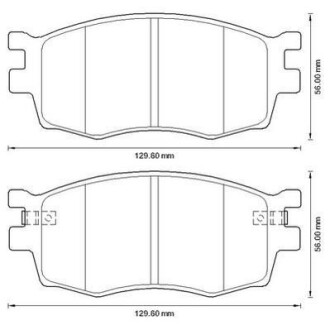 Гальмівні колодки передні Hyundai Accent III, i20 I / KIA Rio II Jurid 572593J